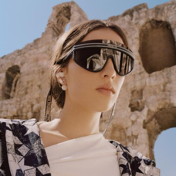 Dior Men BRAND NEW Sunglasses Matte Navy Blue Silver Mask DIORCLUB M2U - Picture 11 of 11